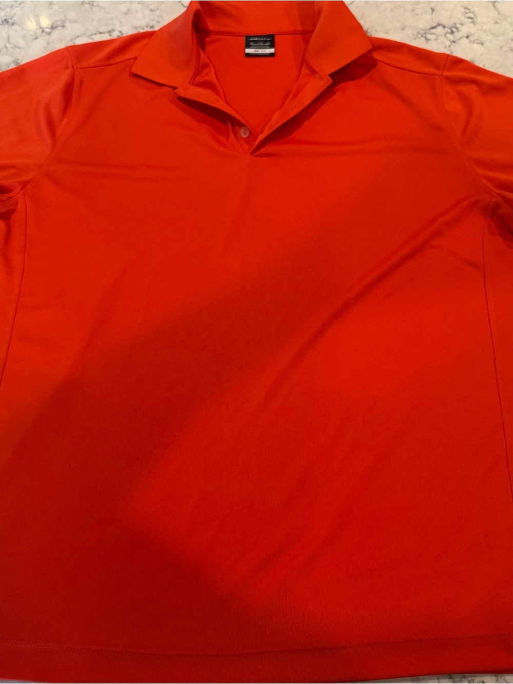EUC Nike Golf Men's Orange Dri Fit Polo Shirt Size XXL